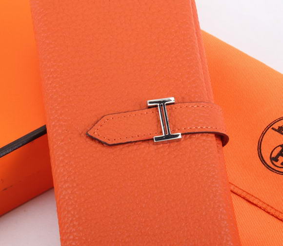 Cheap Fake Hermes Bearn Japonaise Tri-Fold Wallet A308 Orange